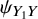 psi Subscript upper Y 1 upper Y