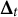 bold upper Delta Subscript t