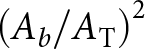 left parenthesis Ab slash AT right parenthesis 2