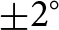 plus or minus 2 ring
