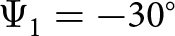 upper Psi 1 equals minus 30 ring