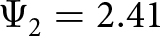 upper Psi 2 equals 2.41