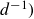 d Superscript negative 1 Baseline right parenthesis