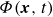 upper Phi left parenthesis bold italic x comma t right parenthesis