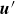 bold italic u prime