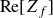 Re left bracket upper Z Subscript f Baseline right bracket