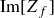 Im left bracket upper Z Subscript f Baseline right bracket