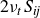 2 nu Subscript t Baseline upper S Subscript italic ij