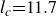 l Subscript c Baseline equals 11.7