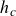 h Subscript c