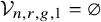 script upper V Subscript n comma r comma g comma 1 Baseline equals empty set