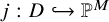 j colon upper D right arrow with hook double struck upper P Superscript upper M