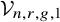 script upper V Subscript n comma r comma g comma 1