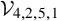 script upper V Subscript 4 comma 2 comma 5 comma 1