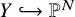 upper Y right arrow with hook double struck upper P Superscript upper N