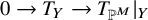 0 right arrow upper T Subscript upper Y Baseline right arrow upper T Subscript double struck upper P Sub Superscript upper M Subscript Baseline vertical bar Subscript upper Y Baseline