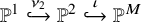 double struck upper P Superscript 1 Baseline right arrow with hook Overscript nu 2 Endscripts double struck upper P squared right arrow with hook Overscript iota Endscripts double struck upper P Superscript upper M