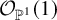 script upper O Subscript double struck upper P Sub Superscript 1 Baseline left parenthesis 1 right parenthesis