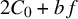 2 upper C 0 plus b f