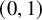 left parenthesis 0 comma 1 right parenthesis