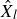 ModifyingAbove upper X With caret Subscript l