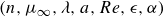 left parenthesis n comma mu Subscript normal infinity Baseline comma lamda comma a comma upper R e comma epsilon comma alpha right parenthesis