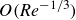 upper O left parenthesis italic Re Superscript negative 1 divided by 3 Baseline right parenthesis