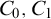 upper C 0 comma upper C 1