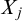 upper X Subscript j