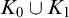 upper K 0 union upper K 1