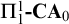 normal upper Pi 1 Superscript 1 Baseline bold minus CA Subscript 0
