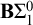 bold upper B normal upper Sigma 1 Superscript 0