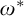 omega Superscript asterisk