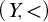 left parenthesis upper Y comma less than right parenthesis
