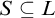 upper S subset of or equal to upper L