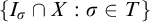 StartSet upper I Subscript sigma Baseline intersection upper X colon sigma element of upper T EndSet