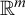 double struck upper R Superscript m
