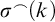 sigma Superscript frown Baseline left parenthesis k right parenthesis