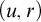 left parenthesis u comma r right parenthesis