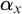alpha Subscript x