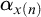 alpha Subscript x left parenthesis n right parenthesis