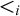 less than Subscript i Baseline