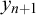 y Subscript n plus 1