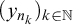 left parenthesis y Subscript n Sub Subscript k Subscript Baseline right parenthesis Subscript k element of double struck upper N