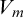 upper V Subscript m
