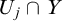upper U Subscript j Baseline intersection upper Y