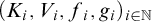 left parenthesis upper K Subscript i Baseline comma upper V Subscript i Baseline comma f Subscript i Baseline comma g Subscript i Baseline right parenthesis Subscript i element of double struck upper N