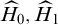 ModifyingAbove upper H With caret Subscript 0 Baseline comma ModifyingAbove upper H With caret Subscript 1 Baseline