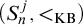left parenthesis upper S Subscript n Superscript j Baseline comma less than Subscript KB Baseline right parenthesis