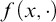 f left parenthesis x comma dot right parenthesis